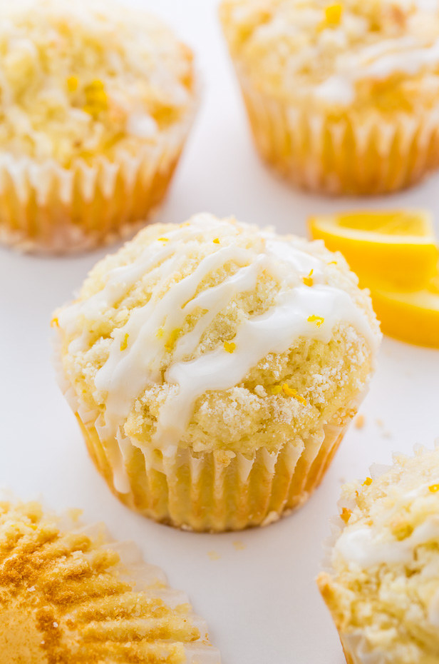 lemon crumb muffins