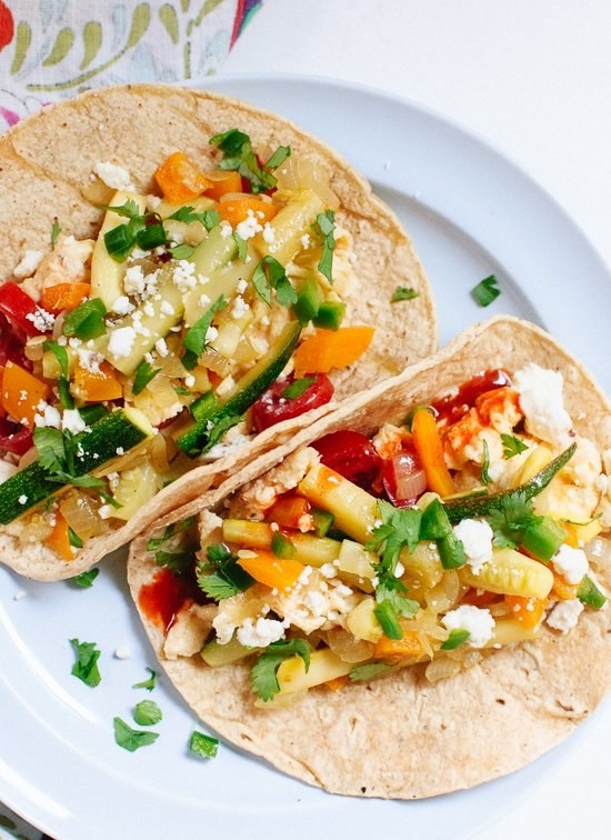 veggie breakfast tacos