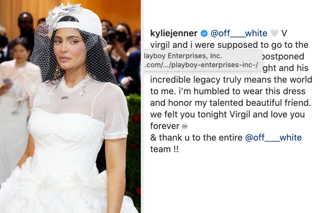Kylie Jenner Honors Virgil Abloh With Met Gala Outfit