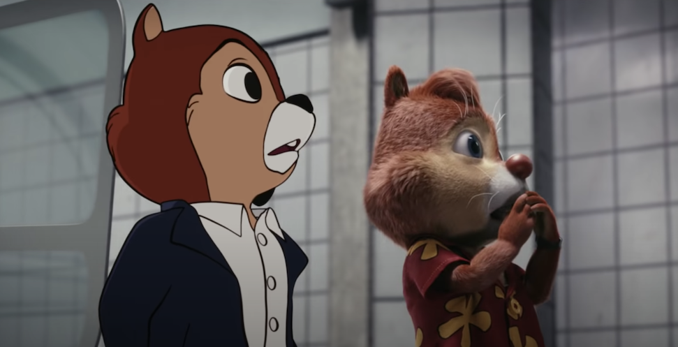 Chip and Dale looking dismayed.
