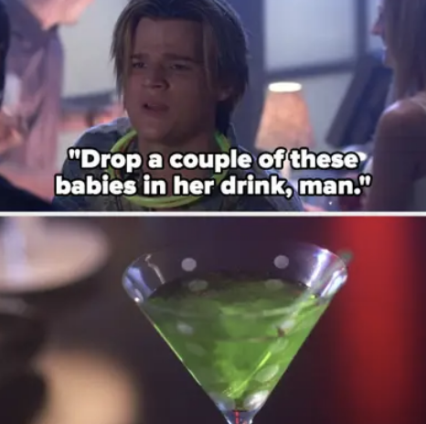 in white chicks, a guy tells latrell to spike tiffany&#x27;s drink and he does