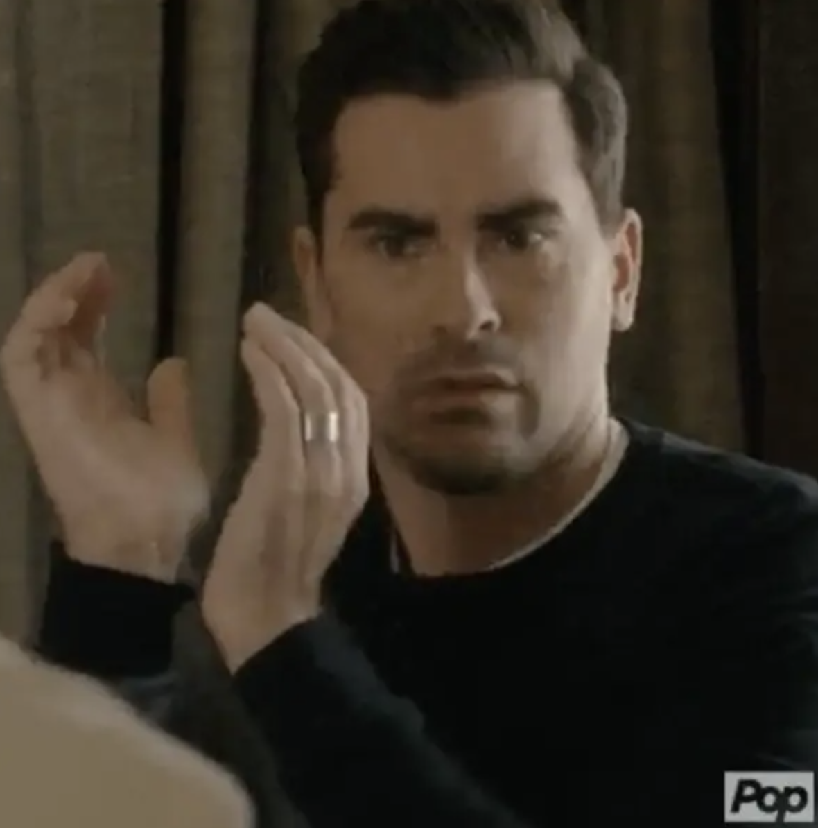 David Rose in &quot;Schitt&#x27;s Creek&quot; looking seriously confused