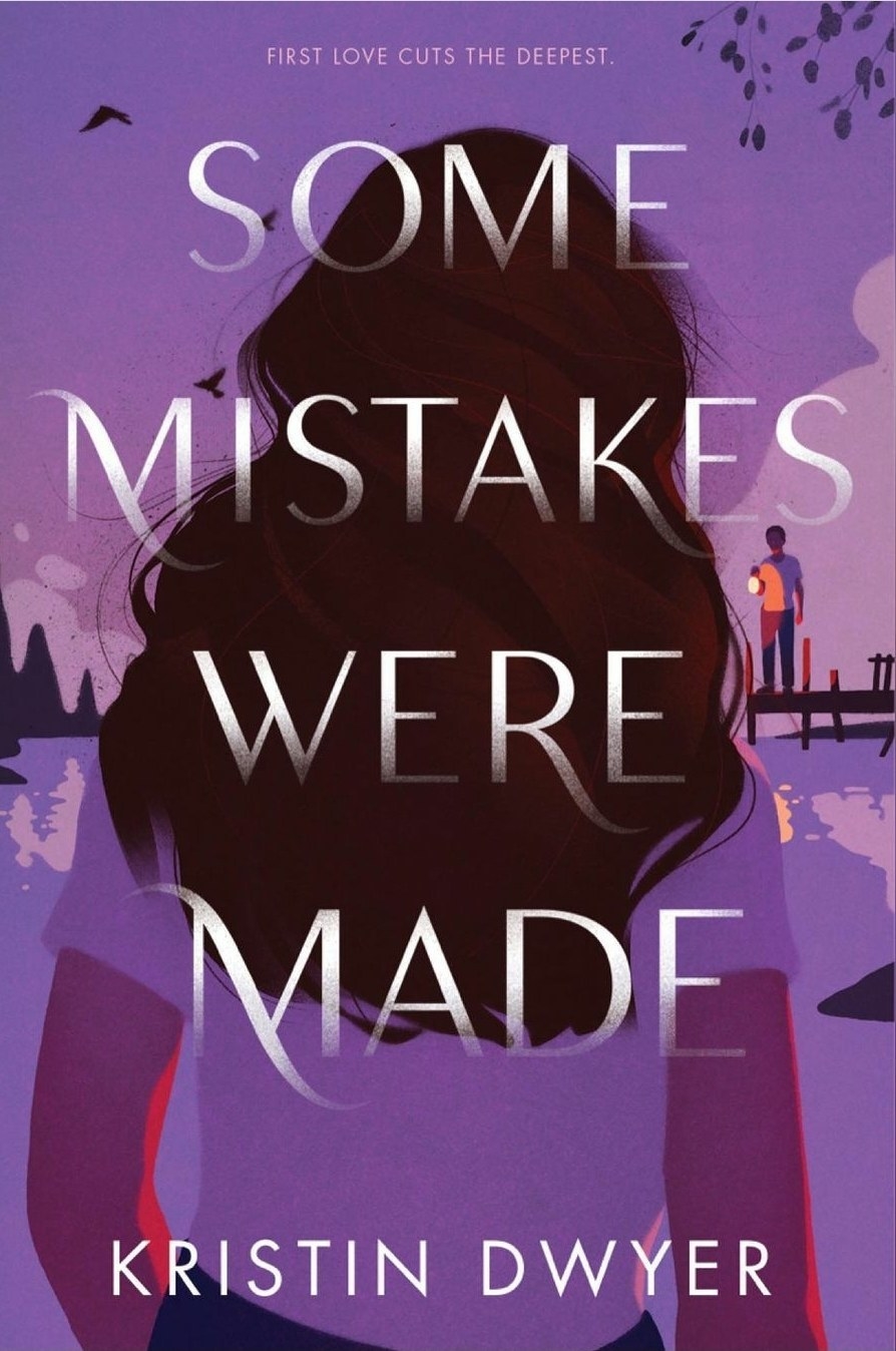 &quot;Some Mistakes Were Made&quot; cover illustration showing a girl looking at a guy in the distance with a flashlight