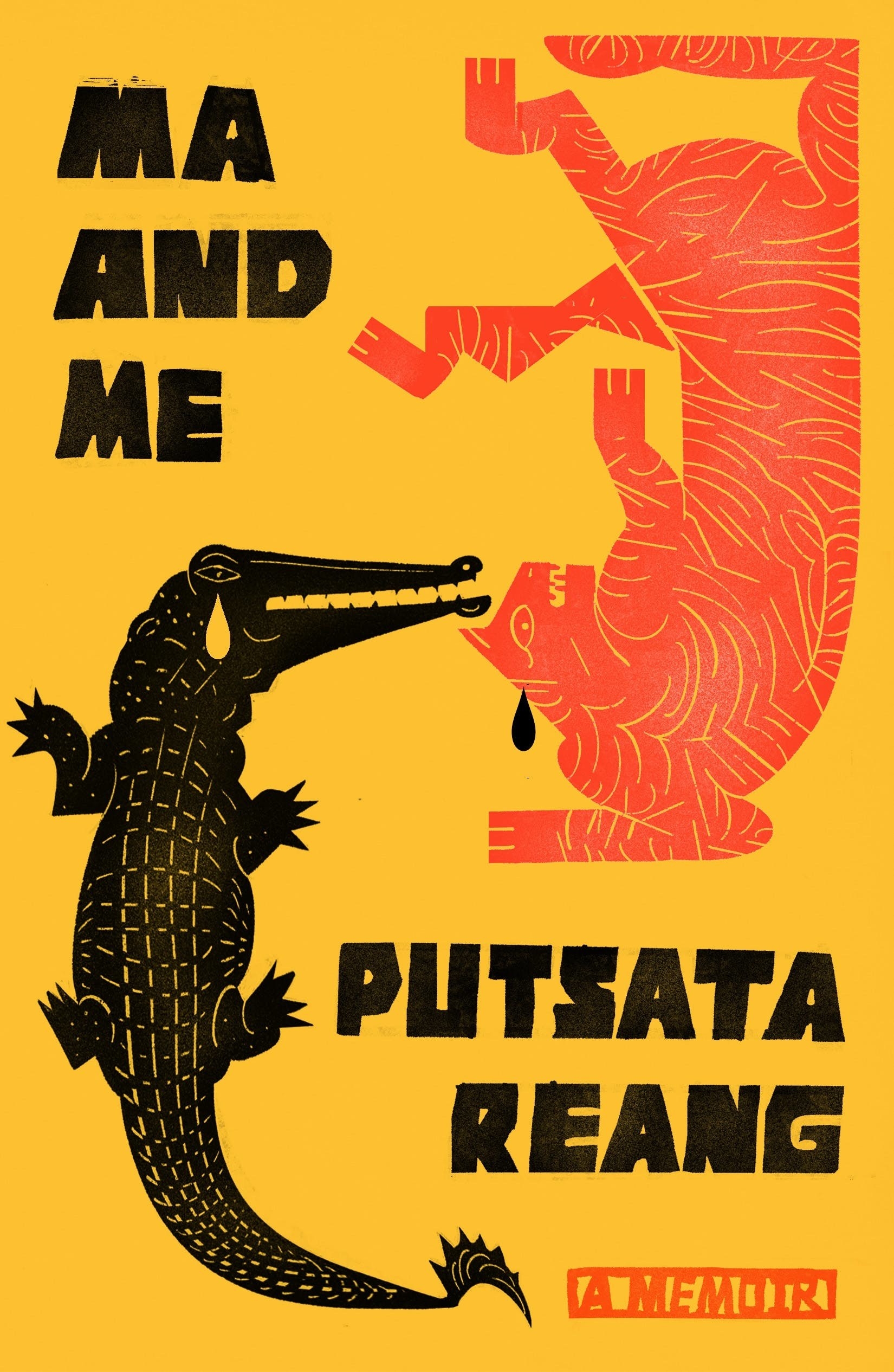 &quot;Ma and Me&quot; cover illustrating an alligator and cat