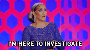 michelle visage saying &quot;i&#x27;m here to investigate&quot;