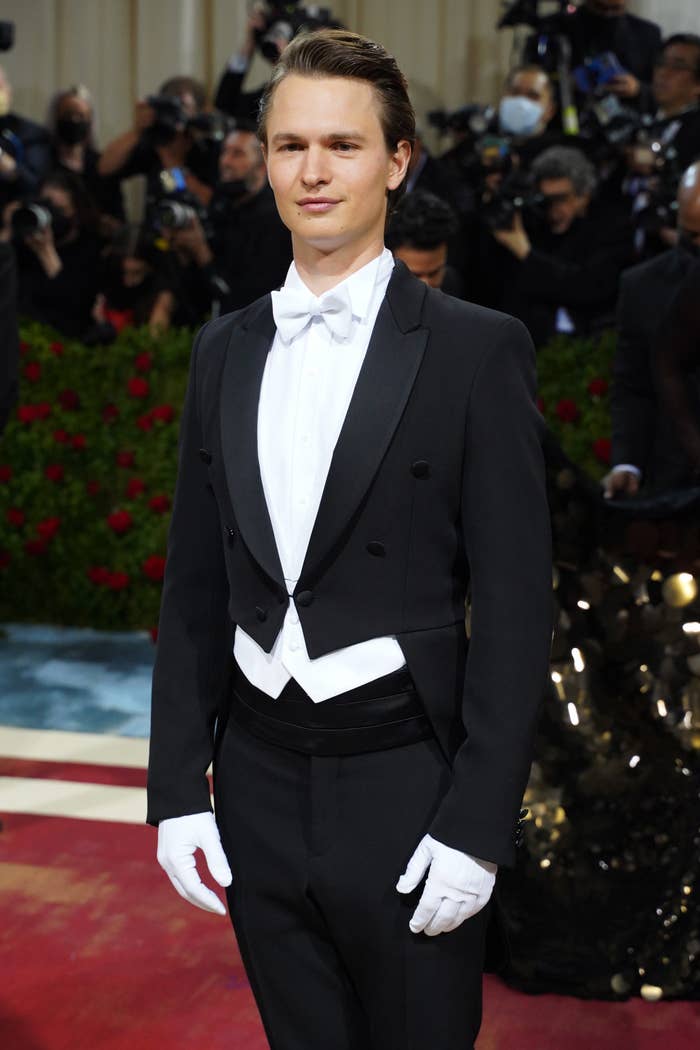 Ansel poses for a picture at the Met Gala