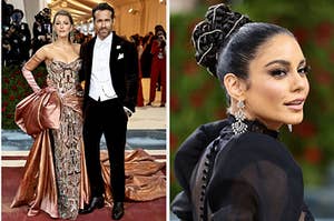 Blake Lively and Ryan Reynolds side by side with Vanessa Hudgens