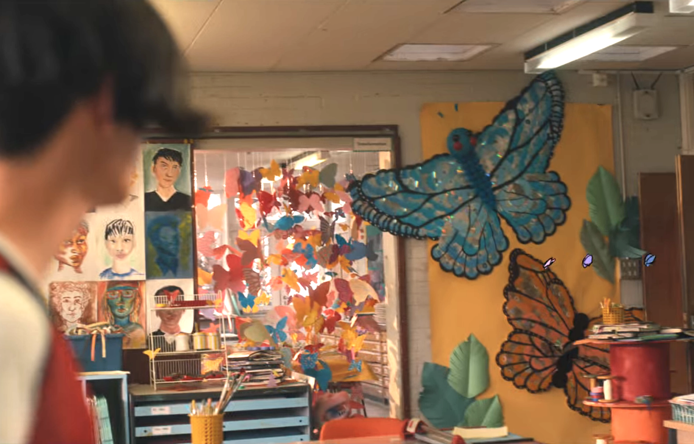 Butterflies made of paper