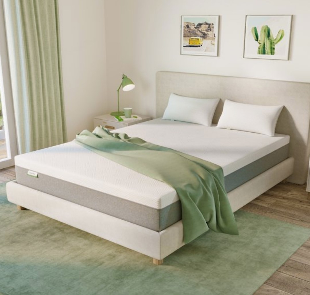 A cooling, memory foam mattress