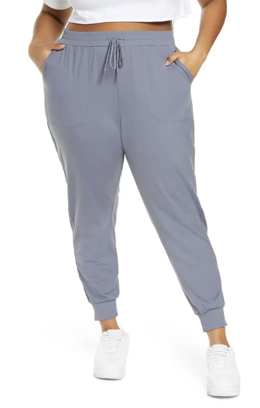 The blue grey joggers