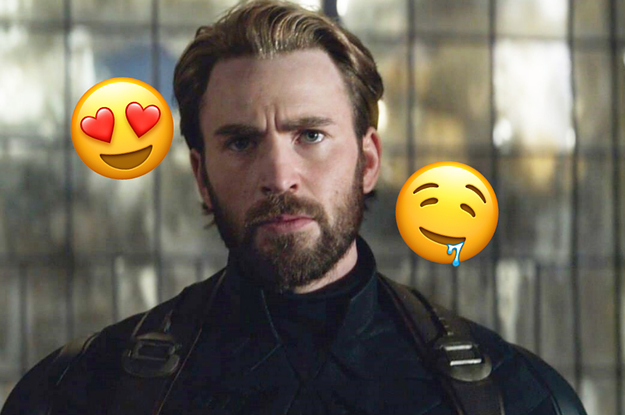 A close up of Steve Rogers with a full beard