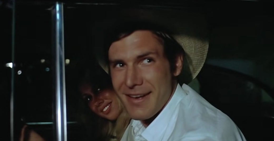 Bob Falfa with a woman in his car in &quot;American Grafitti&quot;