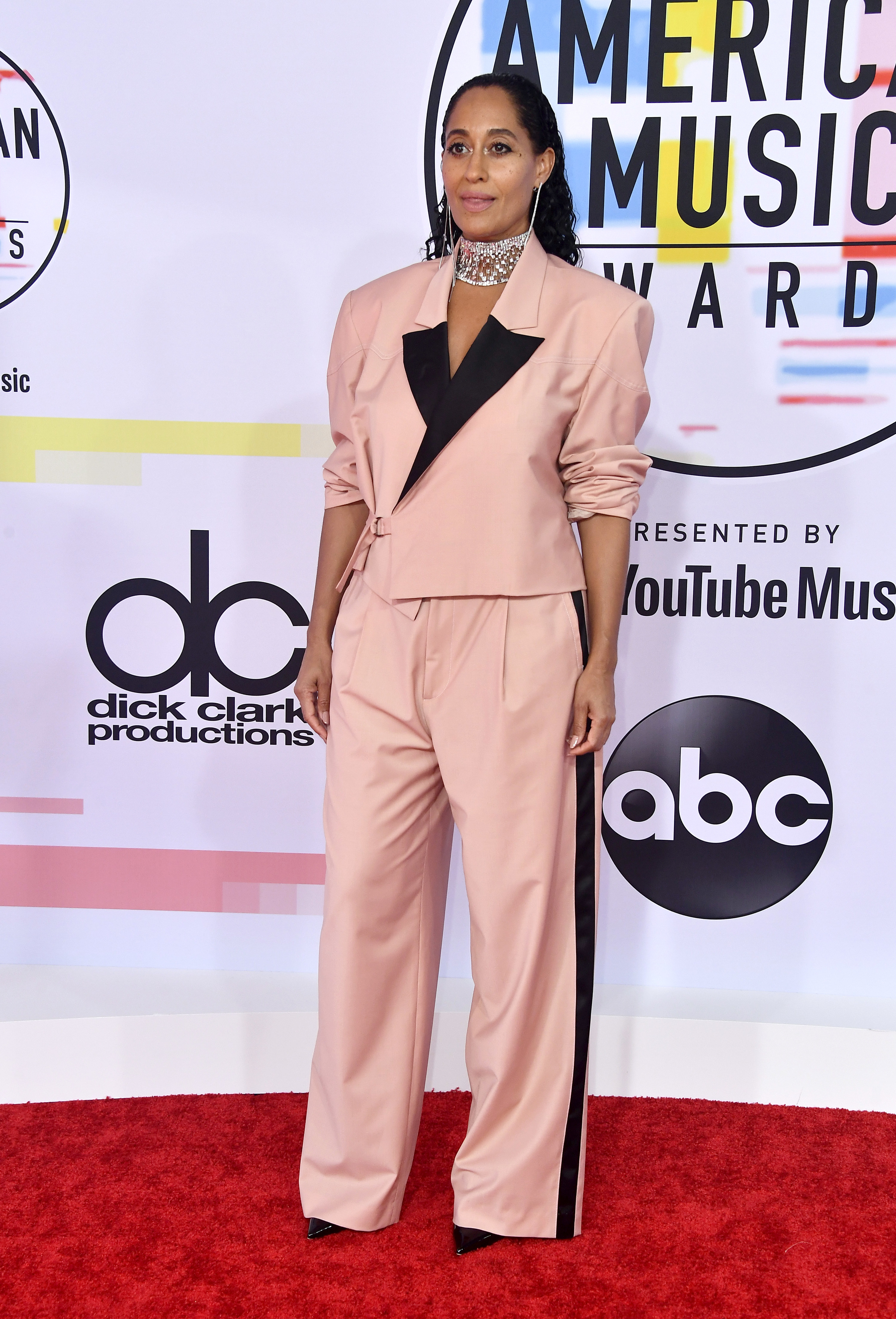 Tracee Ellis Ross at the 2018 American Music Awards red carpet