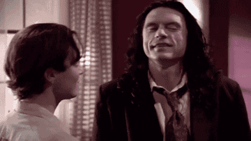 GIF of Tommy Wiseau in The Room saying, &quot;I&#x27;m going to take a nap&quot;
