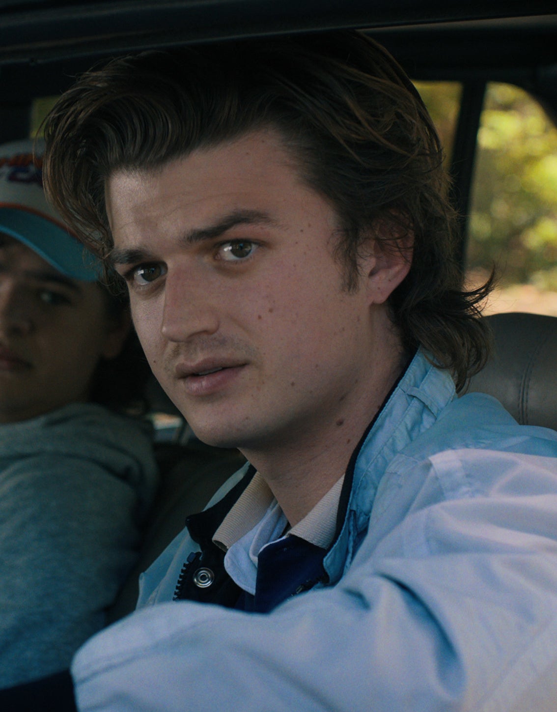 Joe Keery looking confused in &quot;Stranger Things&quot;
