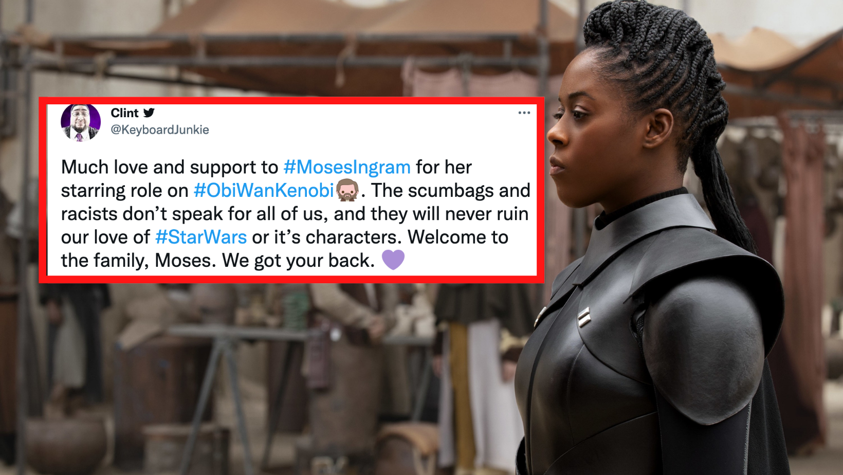 Star Wars Responds to Hate Against Moses Ingram: Don't Choose to Be  Racist