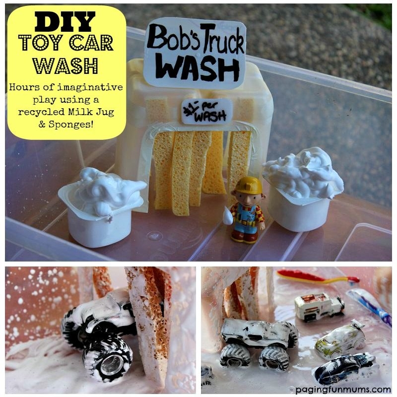 Blogger&#x27;s photo of the DIY toy car wash