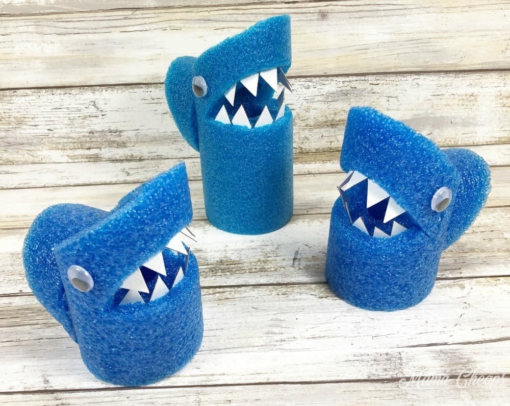 Blogger&#x27;s photo of the pool noodle sharks