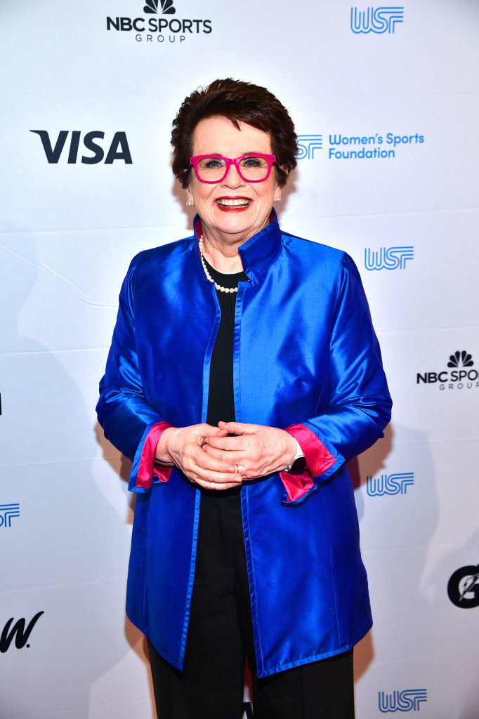 King at a Women in Sports gala in 2019
