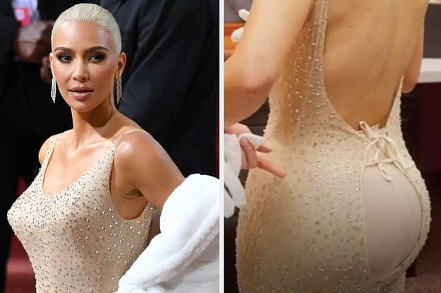New Footage From Kim Kardashian’s Met Gala Fitting Reveals That She Had To Wear A Coat On The Red Carpet Because It Was Literally Impossible To Zip The Dress Over Her Butt