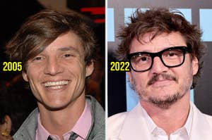 Pedro Pascal in 2005 and in 2022