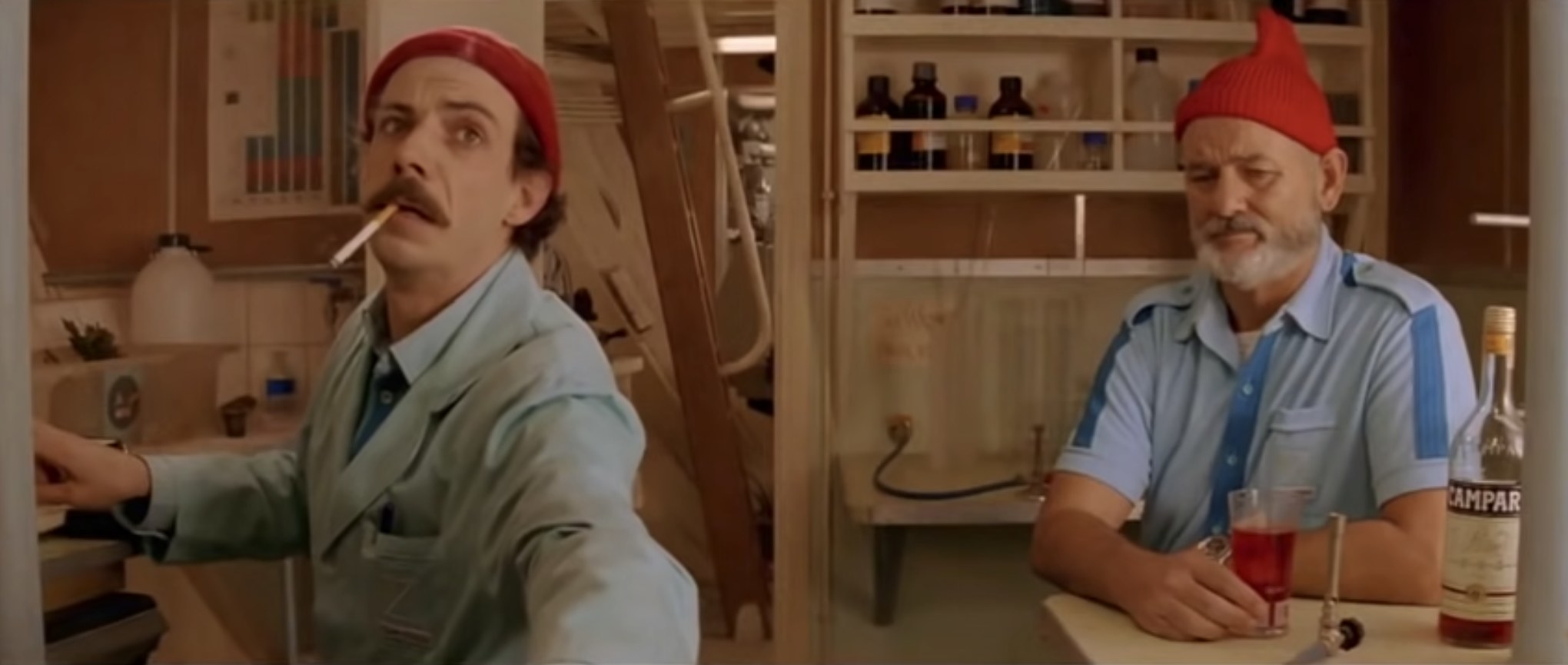 Noah Taylor and Bill Murray in Life Aquatic