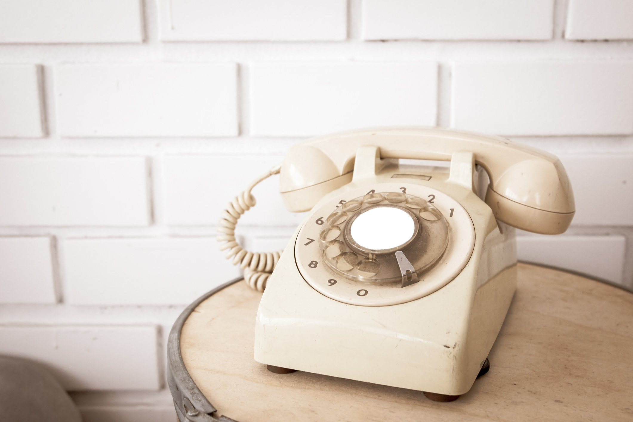 An old-school phone