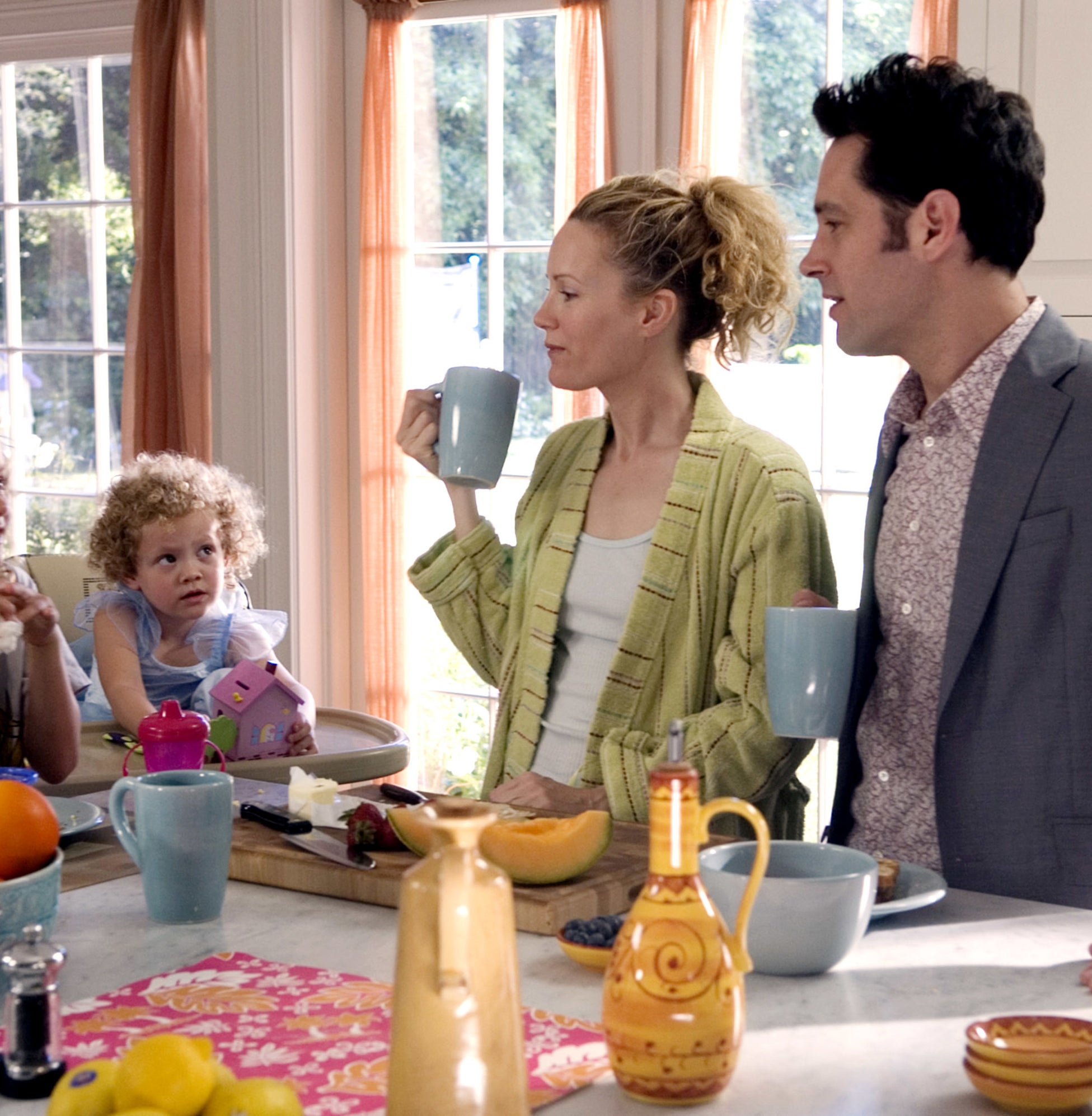 the three eating breakfast in the movie