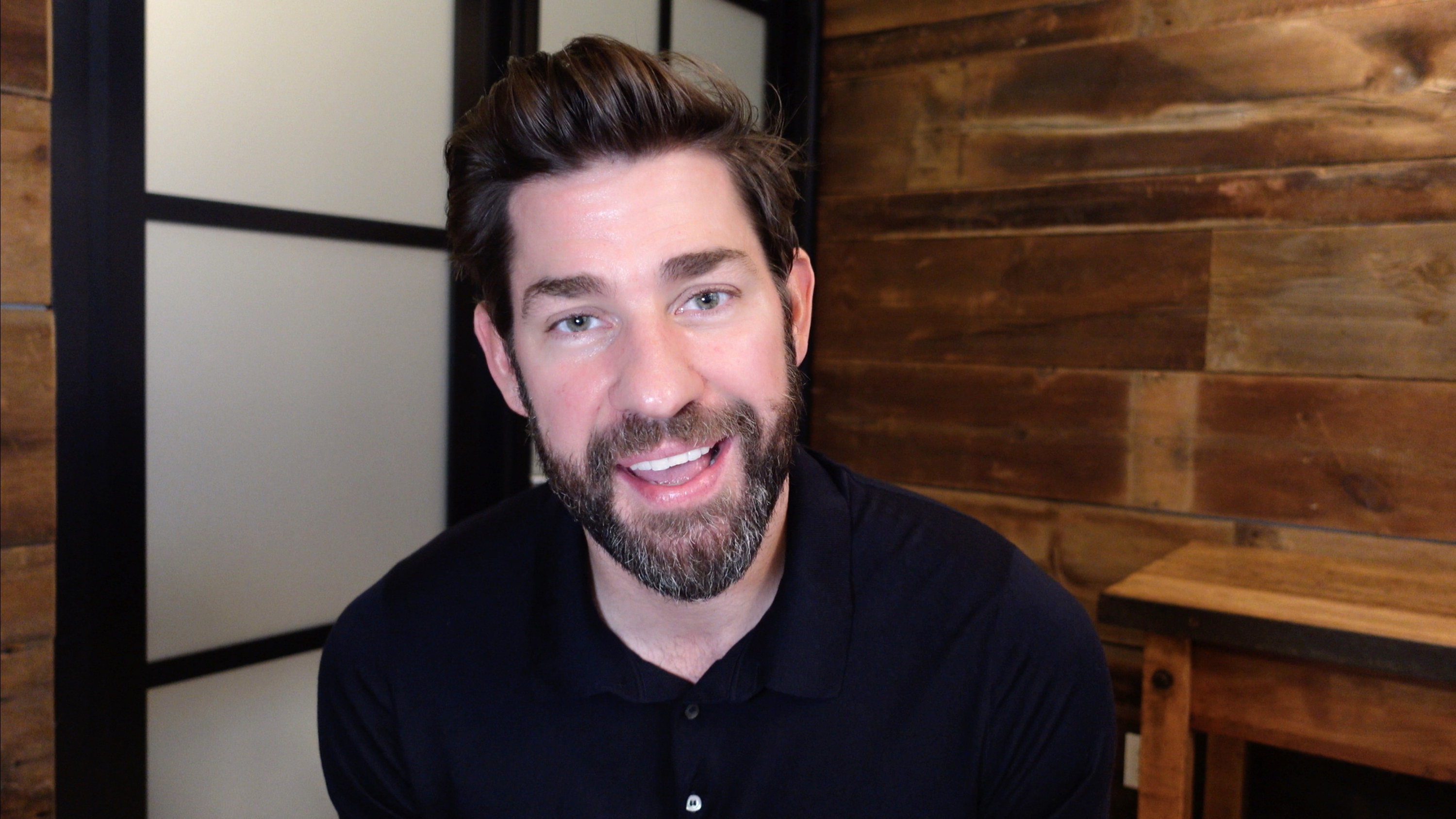 John Krasinski speaking at the 2021 Media Access Awards