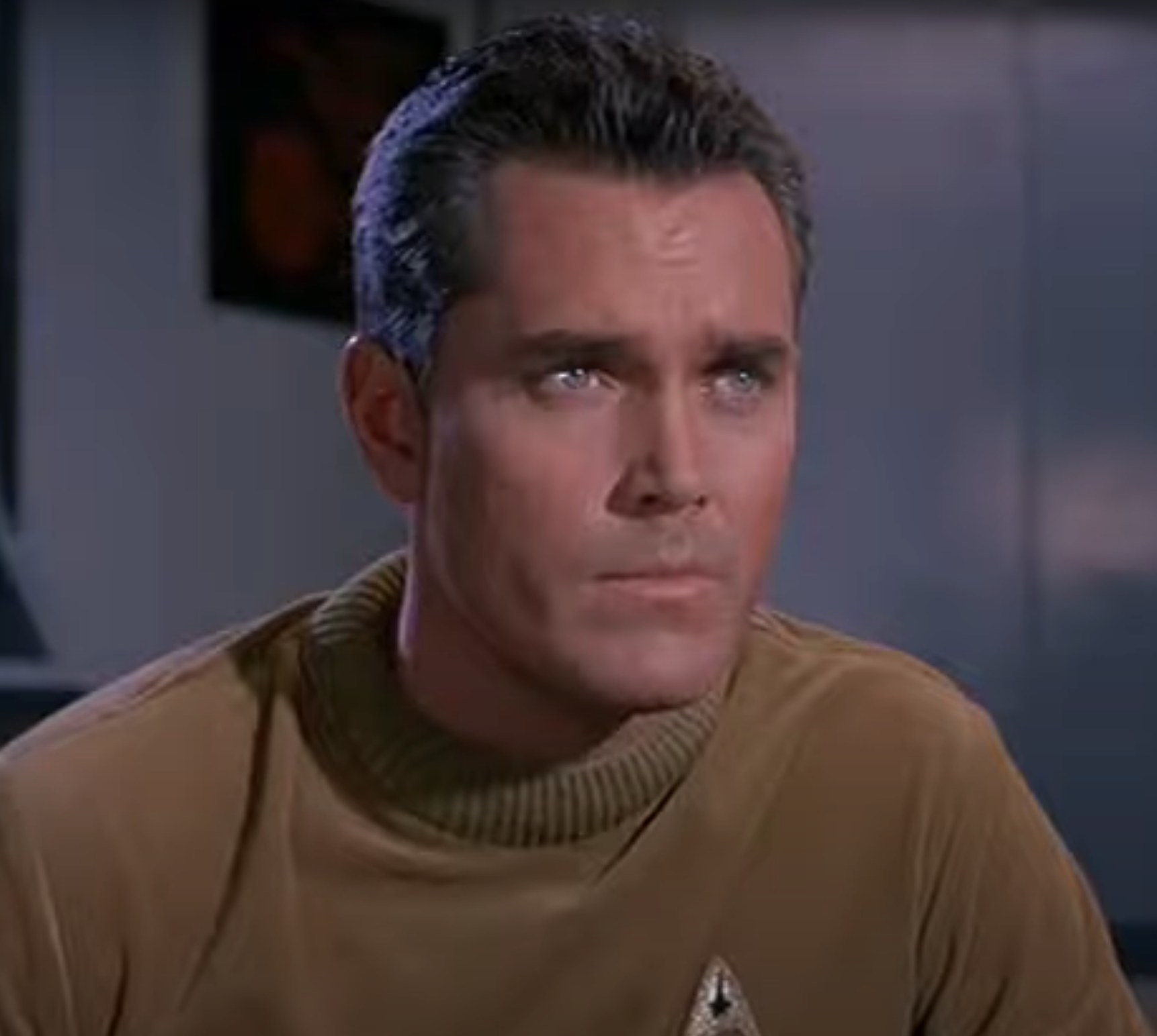 Jeffrey Hunter plays Captain Christopher Pike in the original pilot of &quot;Star Trek&quot;