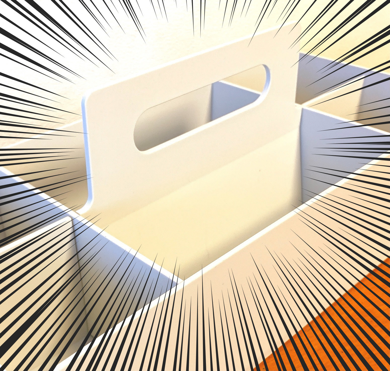 無印良品のおすすめの便利グッズ「ポリプロピレン収納キャリーボックス・ワイド・ホワイトグレー」