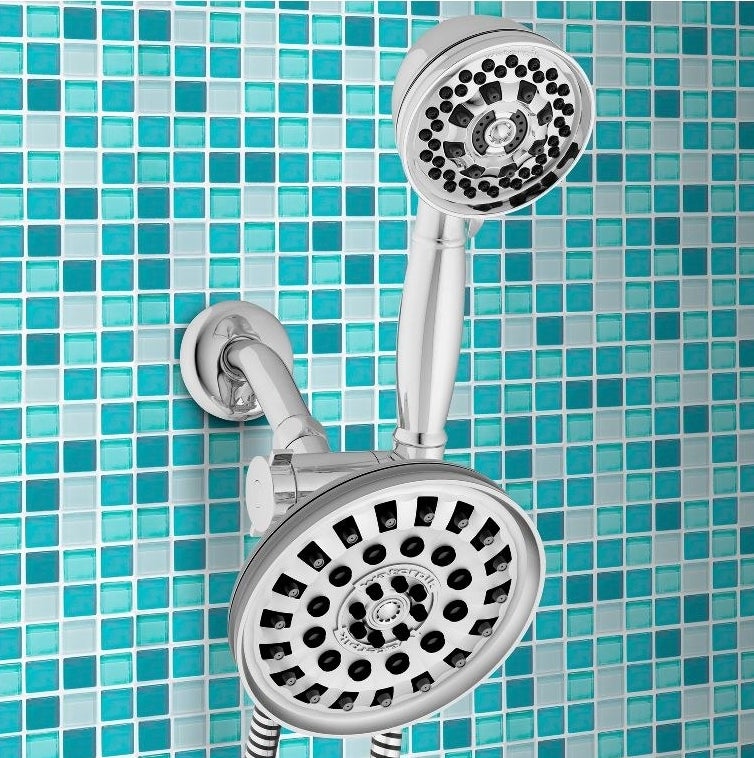 the shower heads