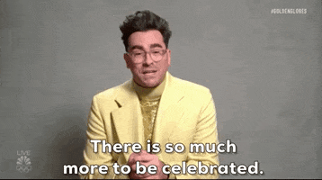 Dan Levy saying, &quot;there is so much more to be celebrated&quot;
