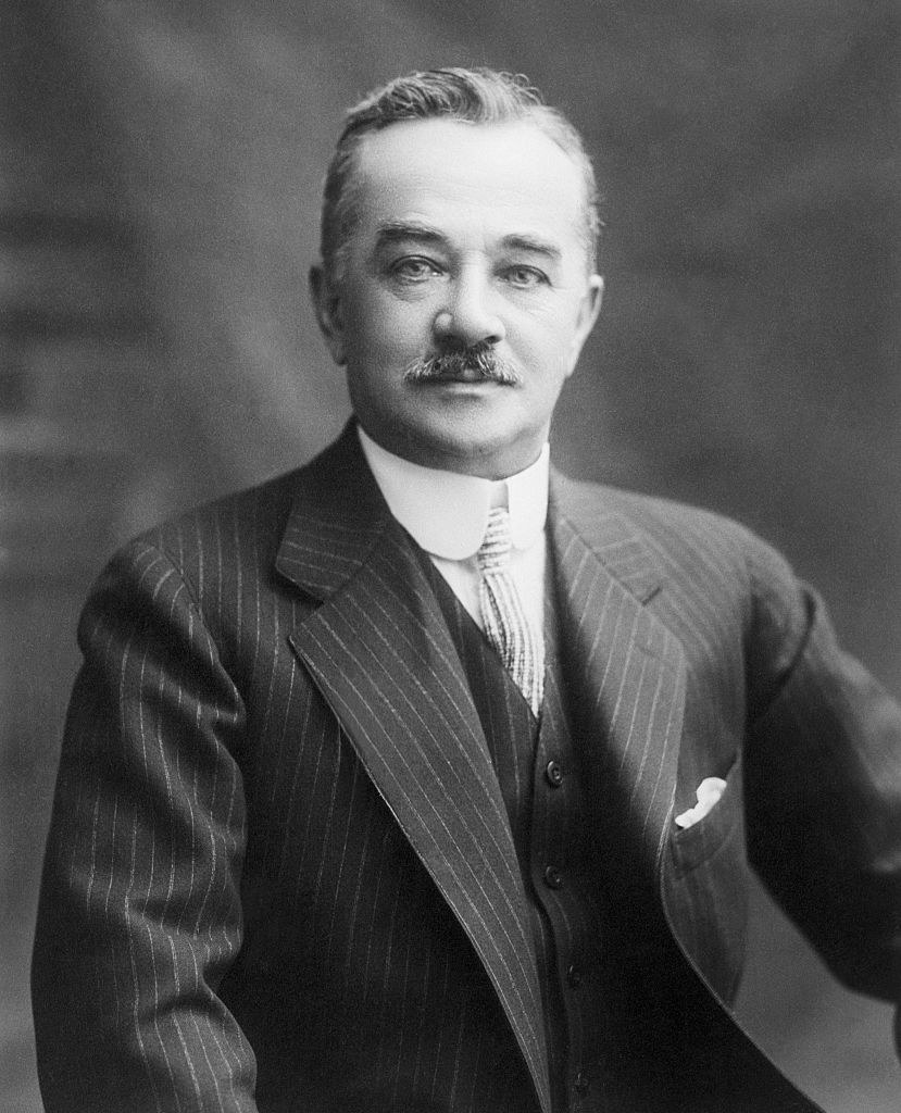 professional photo of Milton Hershey in a suit
