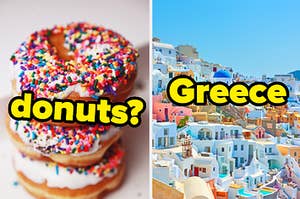 donuts and greece