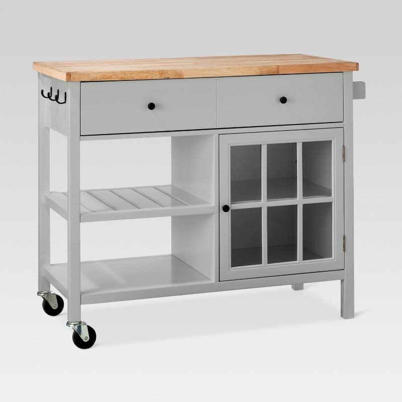 The kitchen island cart in gray