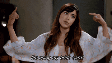 Cece saying, &quot;I&#x27;m using my bride card!&quot;