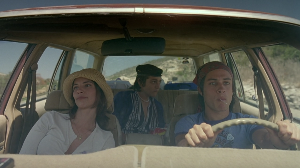 Maribel Verdú, Diego Luna, and Gael García Bernal in Y Tu Mamá También.