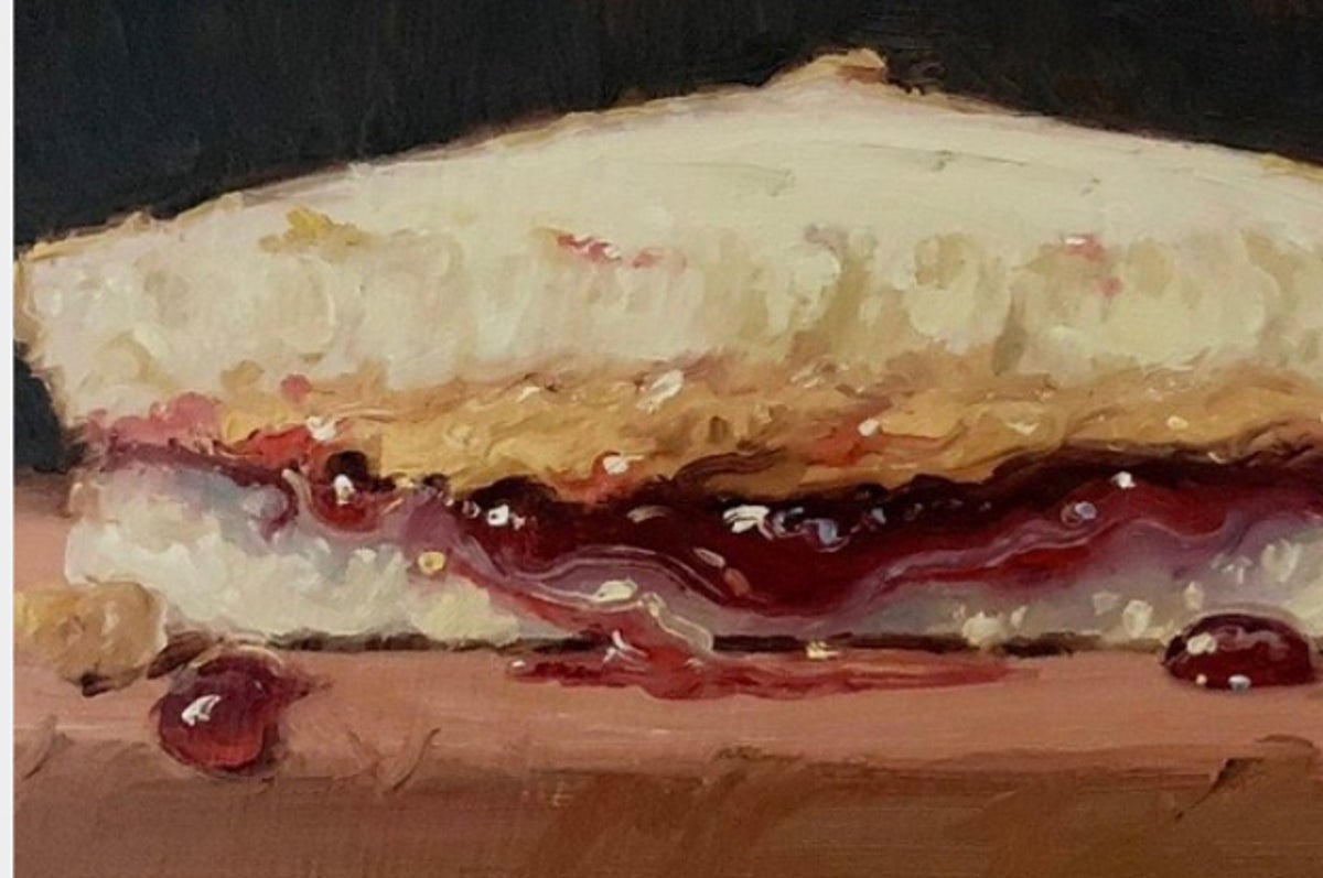 じゅるり サンドイッチの油絵がめちゃめちゃいい感じなんですけど