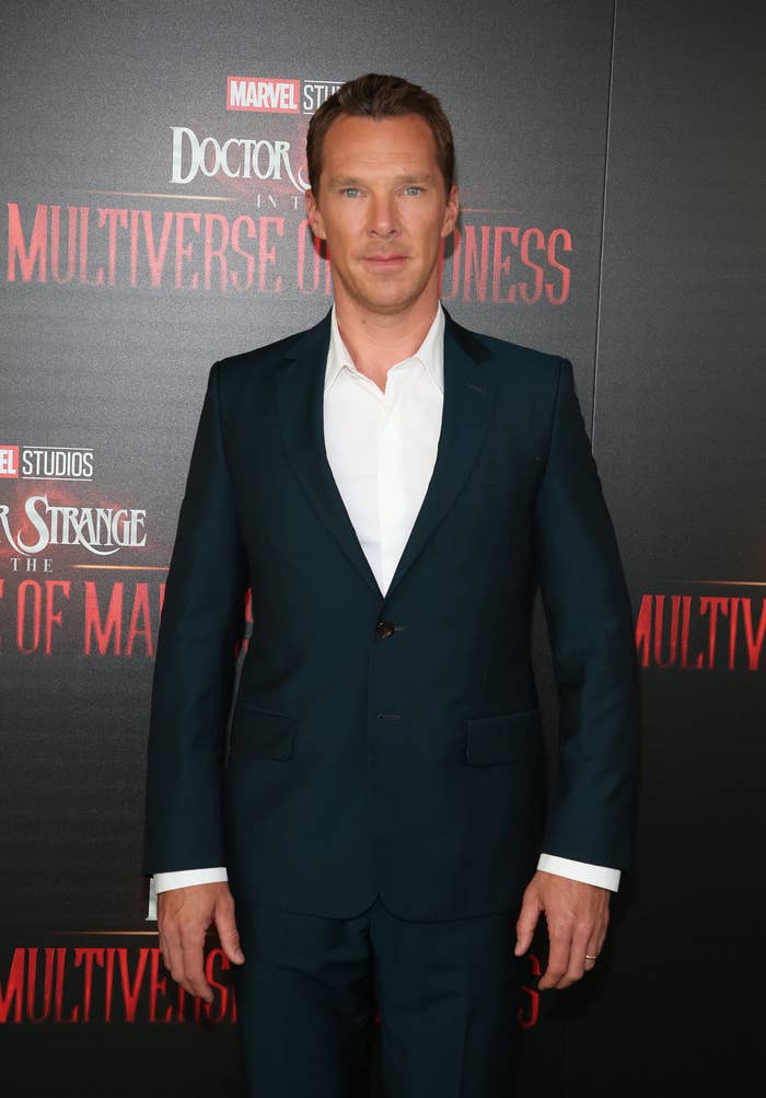 Benedict in a suit on the red carpet