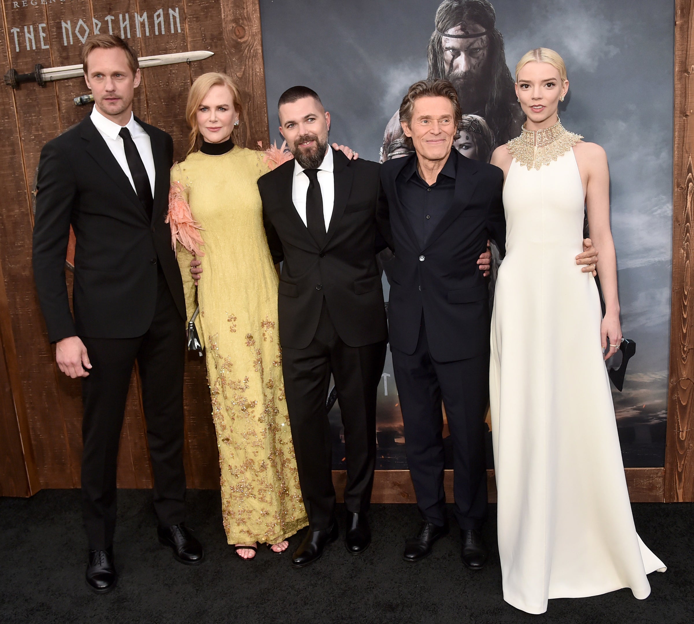 Cast of the Northman at the premiere