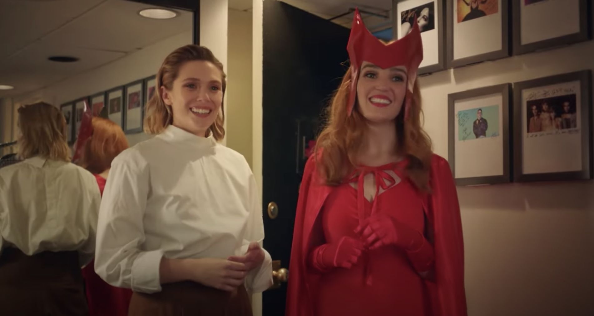 Elizabeth Olsen and Chloe Fineman on &quot;SNL.&quot;