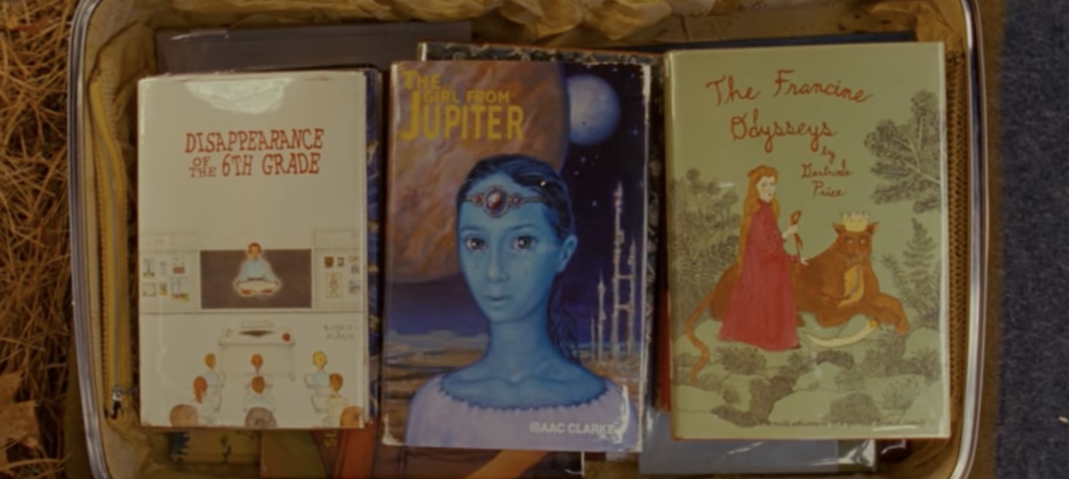 Book covers for &quot;Disappearance of the 6th Grade,&quot; &quot;The Girl from Jupiter,&quot; and &quot;The Francine Odysseys&quot;