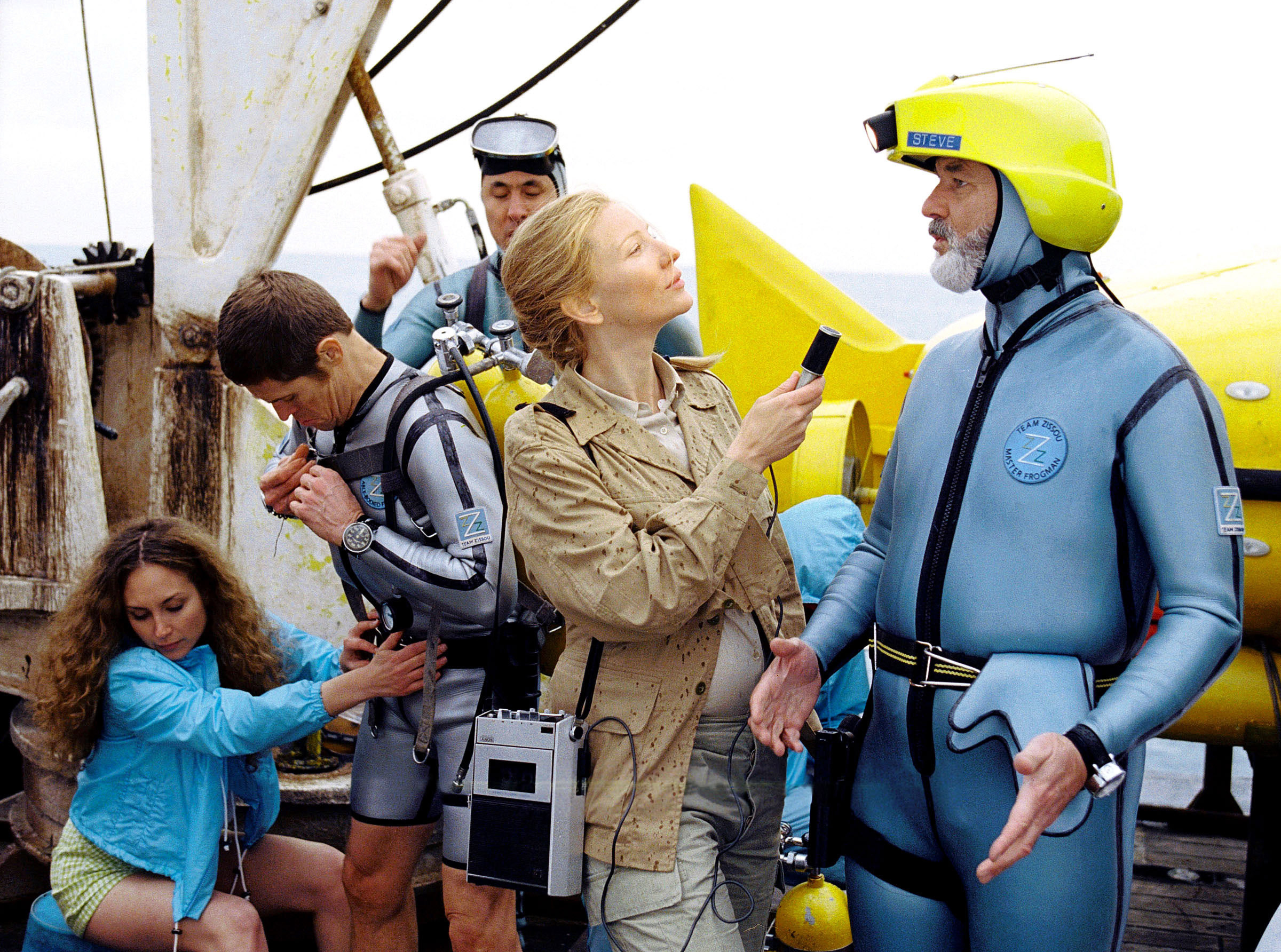 A pregnant Cate Blanchett in Life Aquatic