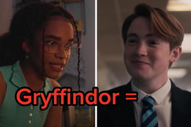 Elle is on the left labeled, "Gryffindor =" with Nick on the right