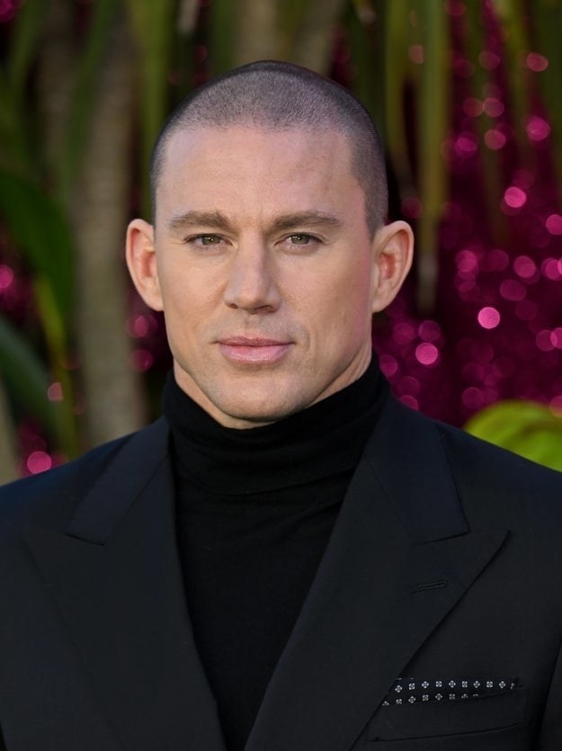 Channing Tatum is pictured at &quot;The Lost City&quot; screening on March 31, 2022