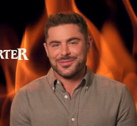 Zac Efron is interviewed for the film &quot;Firestarter&quot;