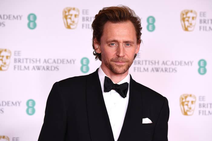 A close-up of Tom wearing a bow tie at the BAFTAs
