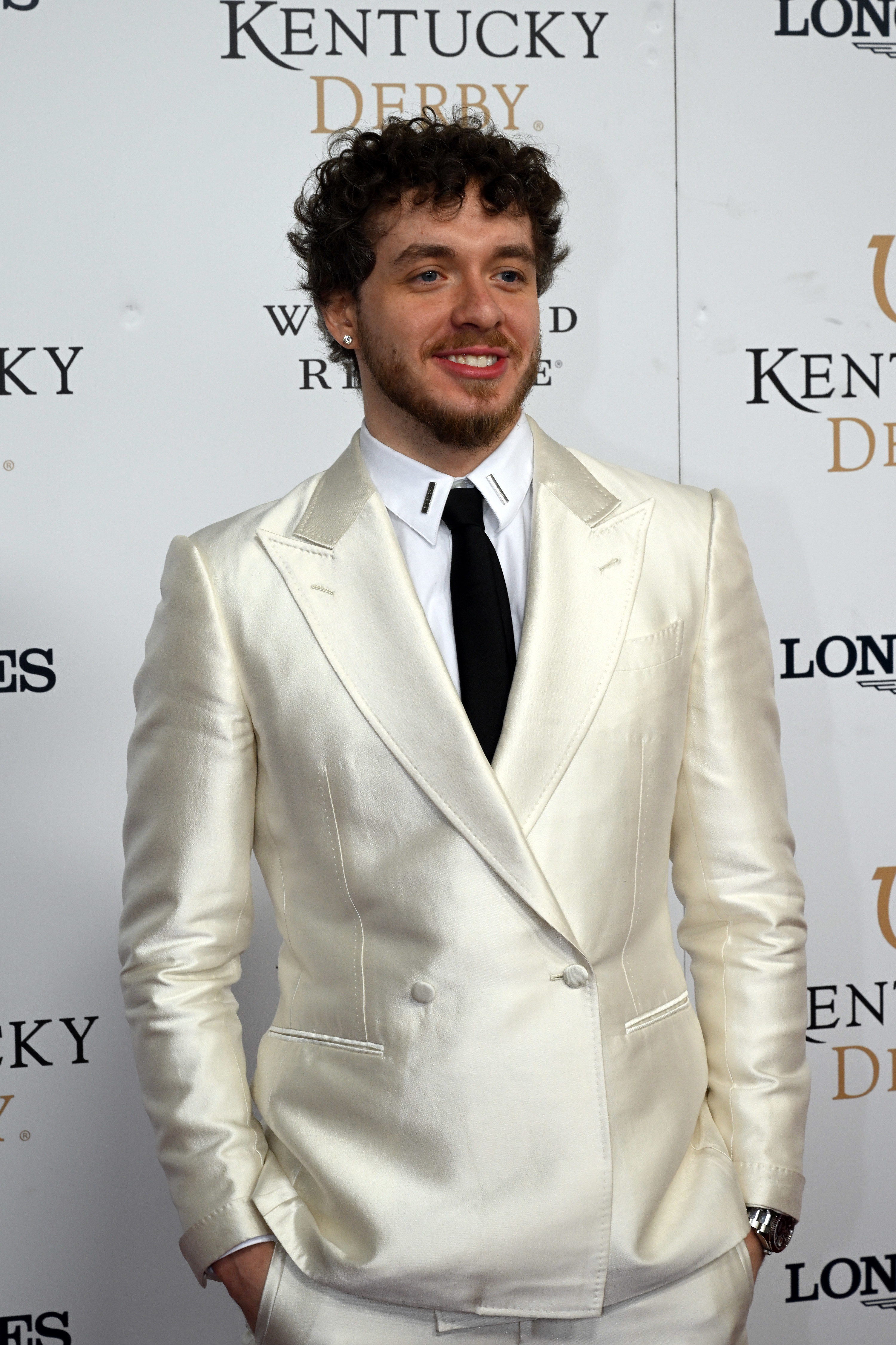 Jack in a white satin suit