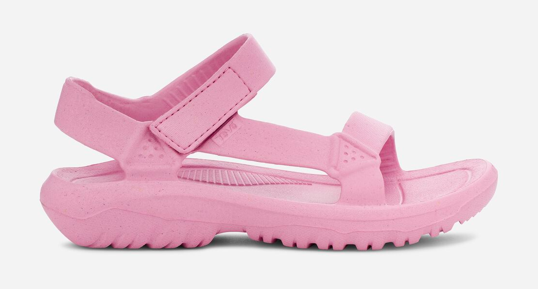 the pink Teva sandal